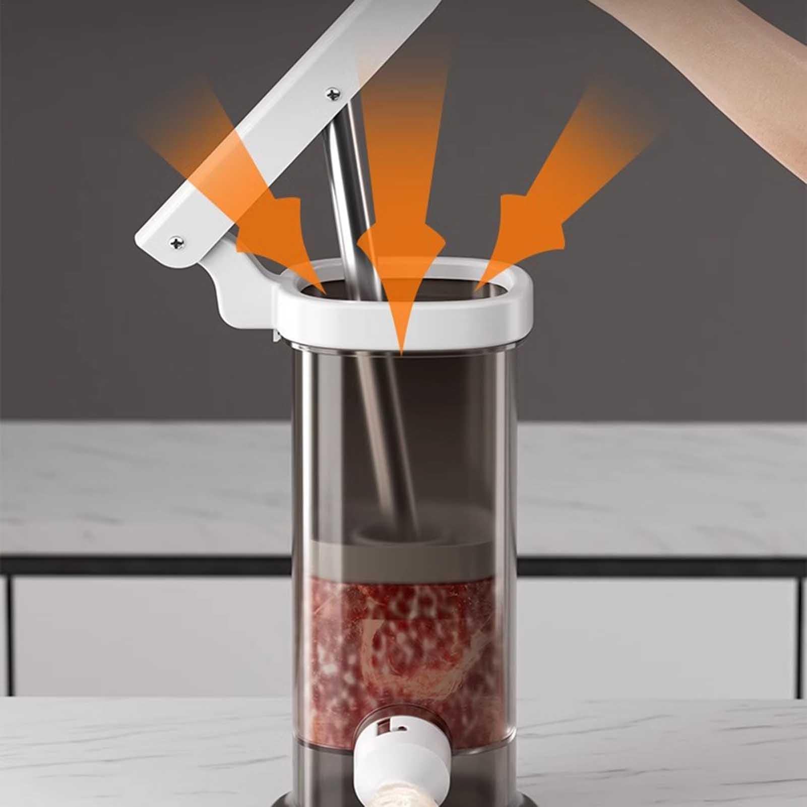 Máquina de llenado de salchichas de gran capacidad 10.5 × 17.8 cm para salchichas caseras