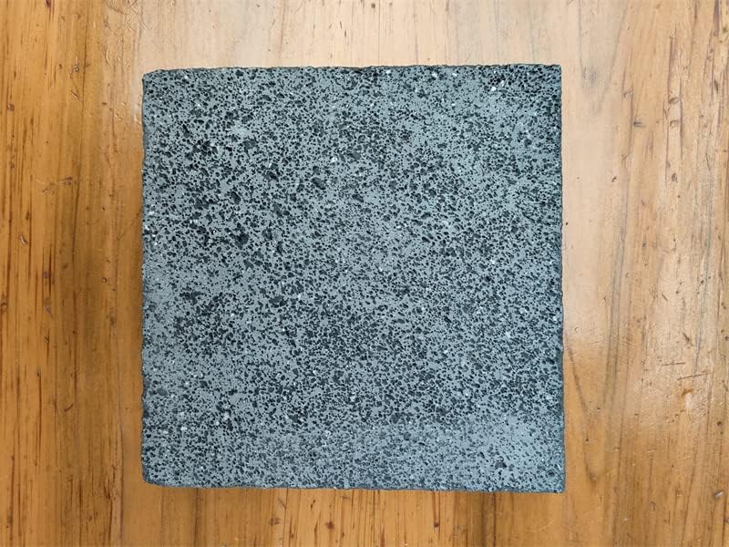 Miniatura 4 de Ladrillo de cocina de roca volcánica, ranurado plano, 12 x 12 pulgadas, piedra de cocción de lava pizza, carne, mariscos y verduras. Barbacoa de