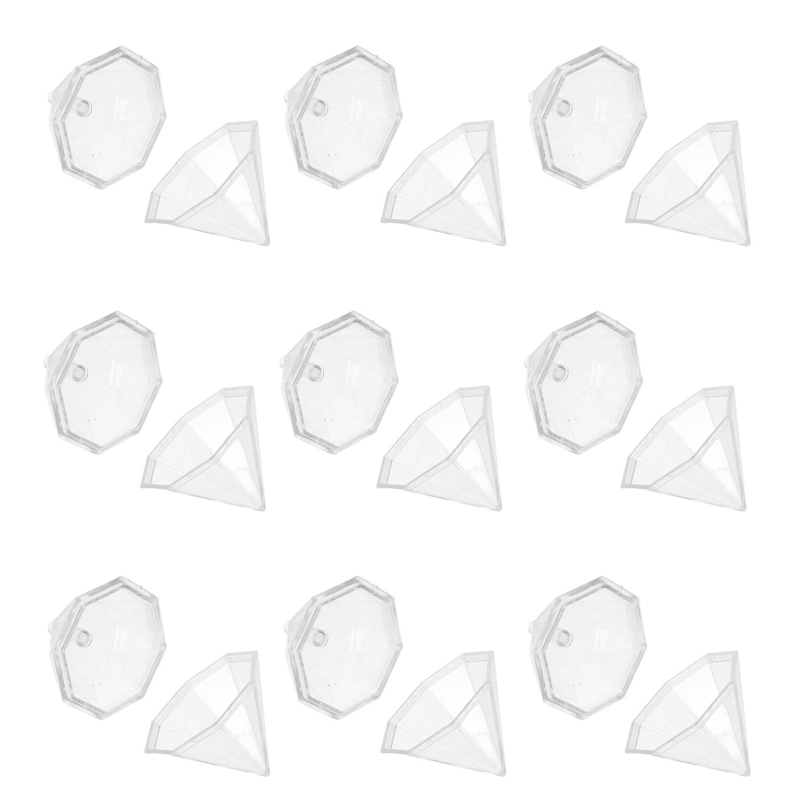 Support à chocolat de boule en acrylique SOLUSTRE au design diamanté épuré