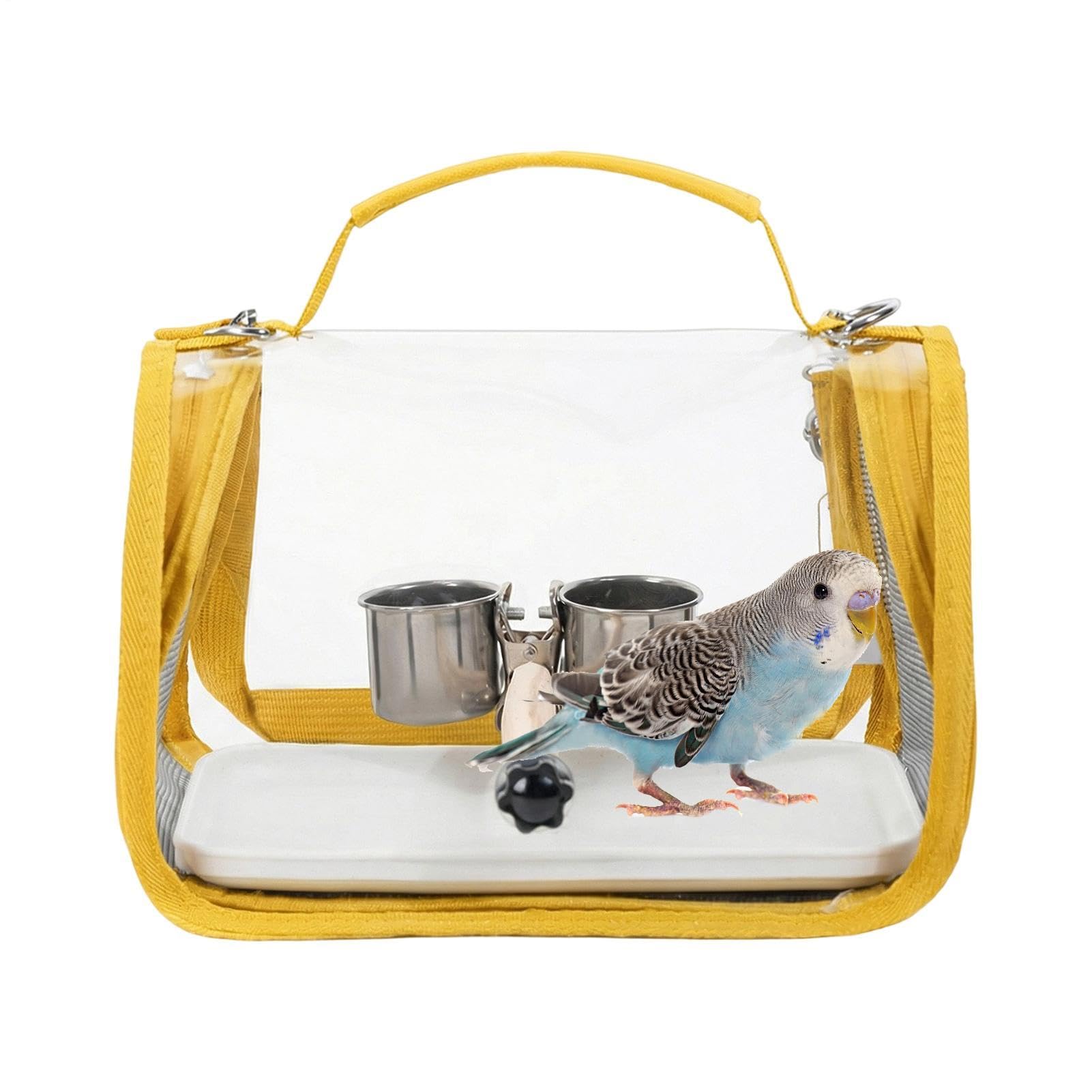 Trasportino da viaggio per | Zaino per il trasporto di con trespolo | Trasportino per calopsitta, per conuro, cacatua, , calopsitta, viaggi all'aperto su strada, vacanze