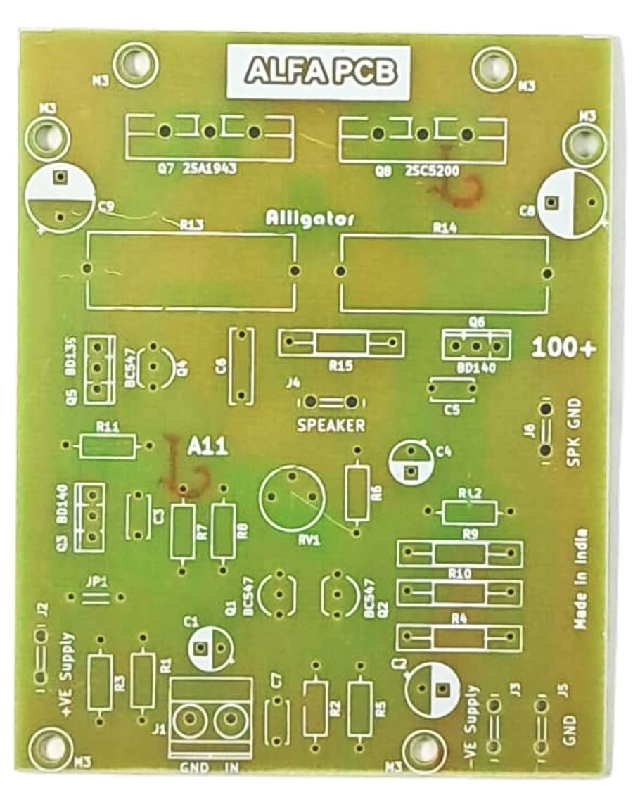 100 watt Mono Amplifier PCB board using C5200 A1943 Power Transistors for Home Audio & DIY projects - PCB only - 1 piece-image-24