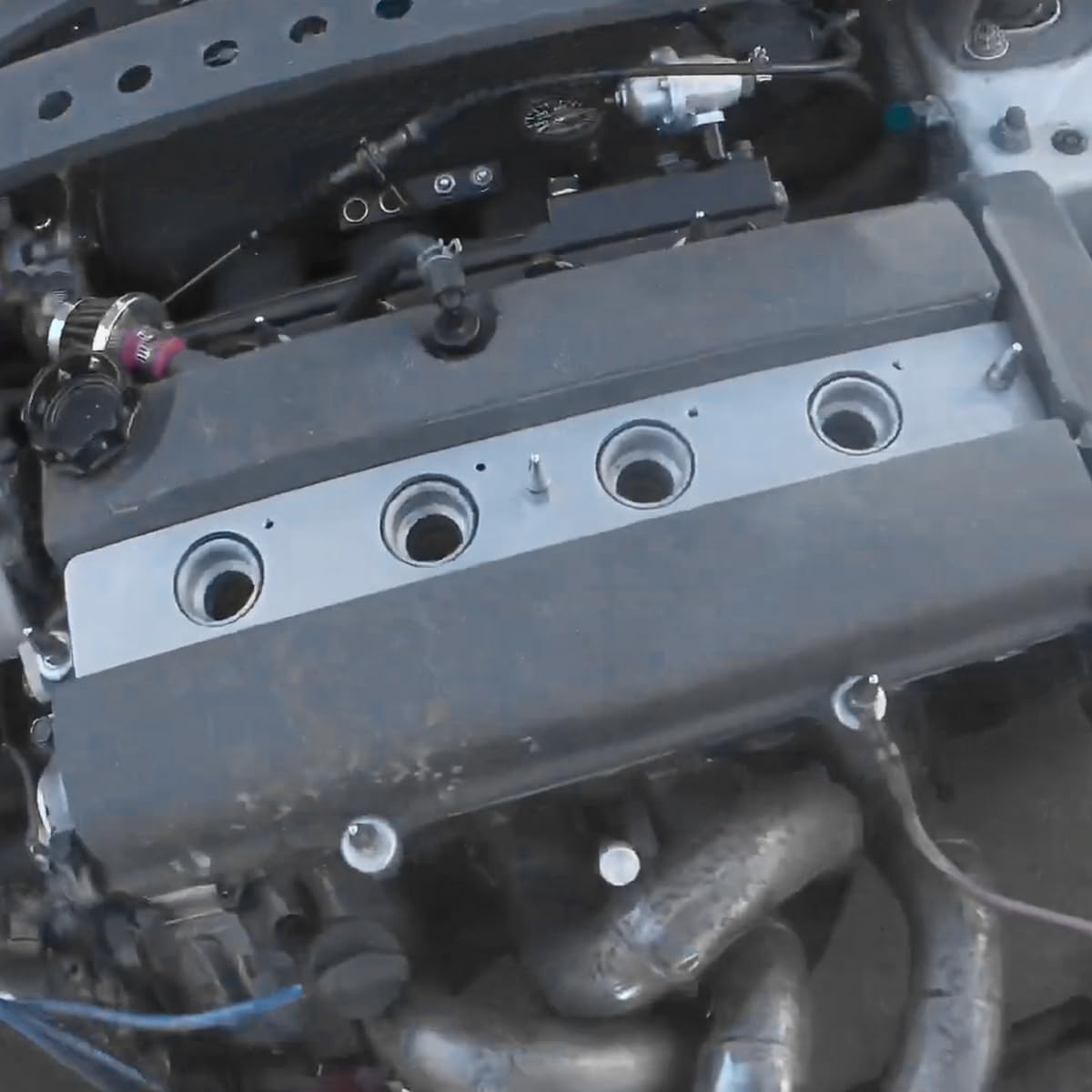 Motoparty Coil Plate Adapter for Honda B18b B20 Non-VTEC - Upgrade to K-Series Ignition Coils, Aluminum