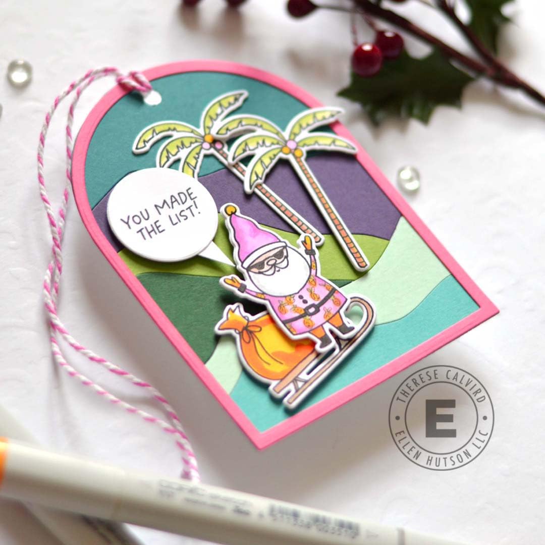 It's a Jungle Stamp and Die Set Combo, Essentials by Ellen, Stamping, Scrapbooking, Die Cutting, DIY, Cardmaking, Papercraft, Tropical, Tiki, Palm, Survivor, Torches, Tribu