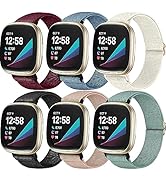 Chinbersky 6 Pack Armband Kompatibel mit Fitbit Versa 3 Armband/Fitbit Versa 4 Armband/Fitbit Sen...