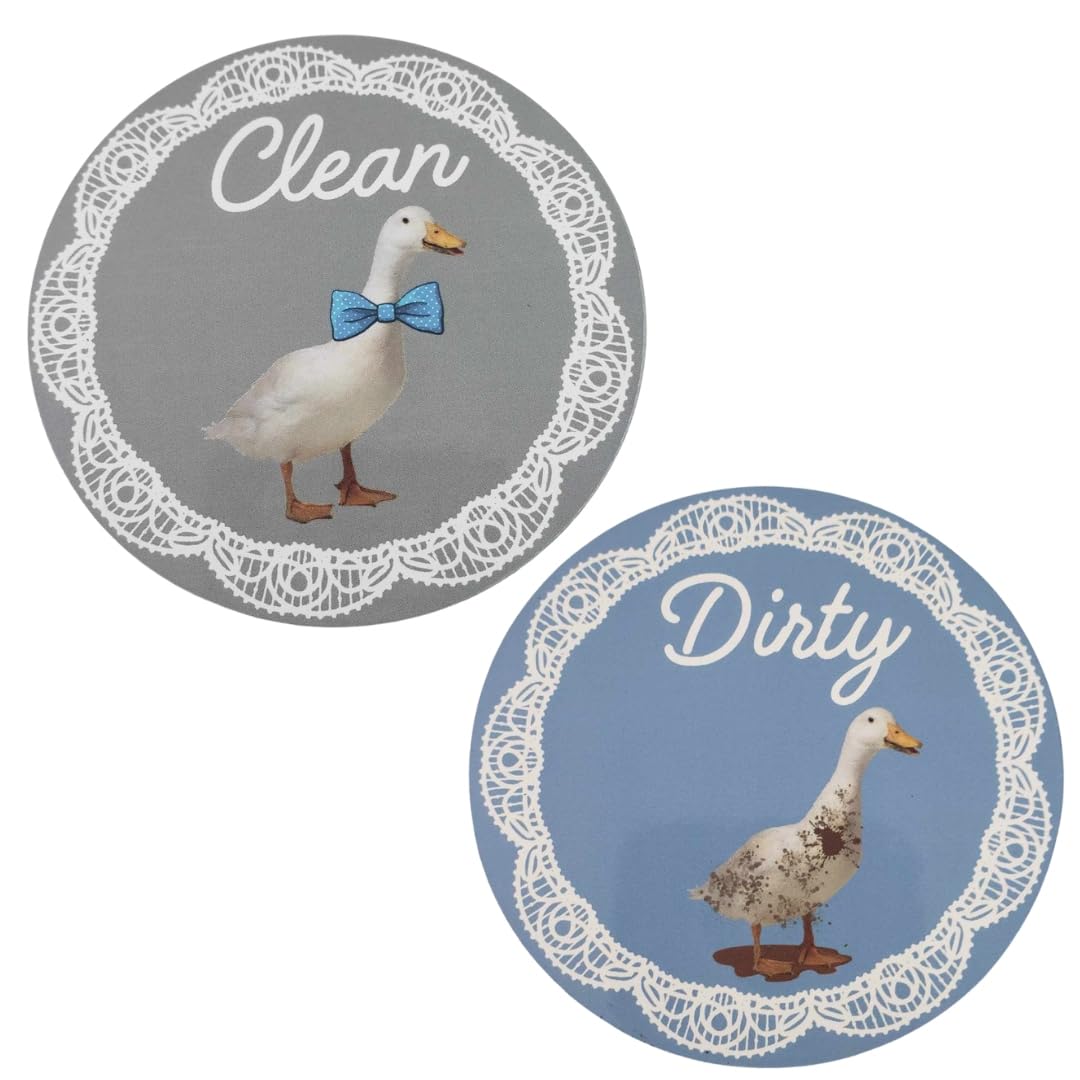 Dishwasher Magnet Clean Dirty Sign Funny, Dishwasher Sign Clean Dirty Magnetic, Silly Goose, Grandma Goose