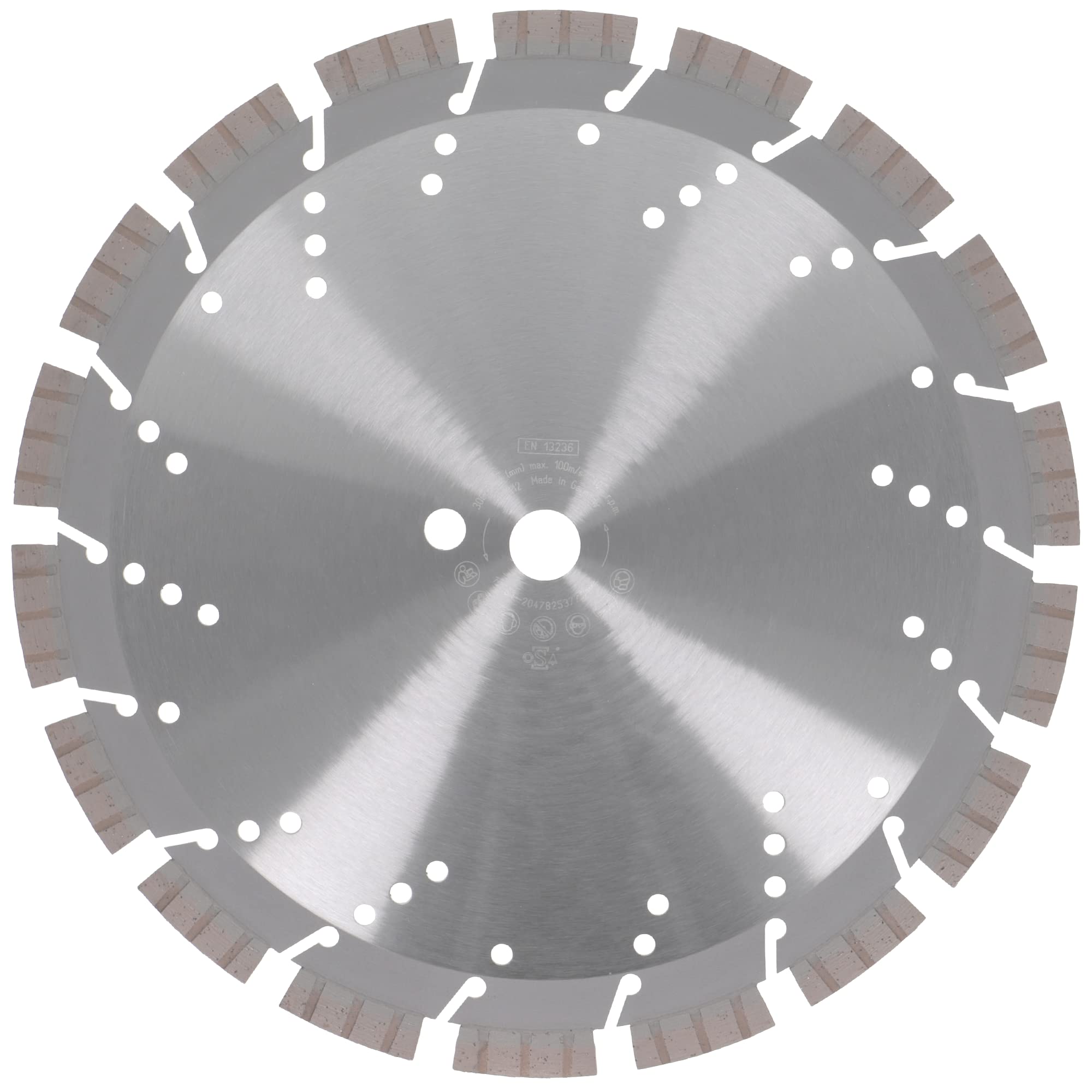PRODIAMANT disco de corte de diamante profesional granito de hormigón Oxx 300 mm x 20 mm Fabricado en Alemania soldado por láser