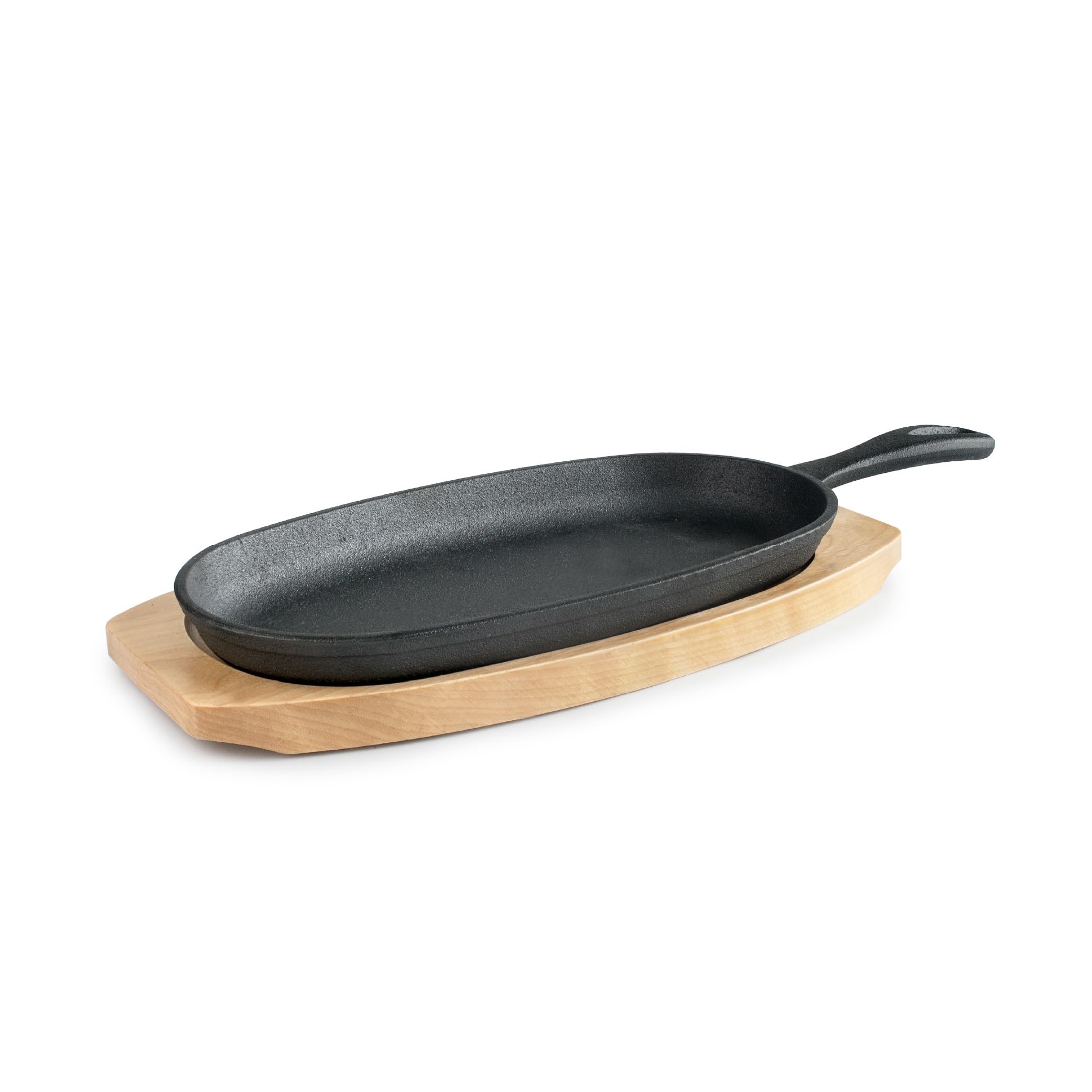 IBILI - Cast Iron Plate with Beech Wood Base 24 x 13 cm