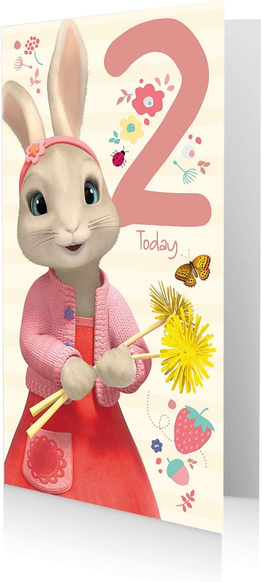 Danilo Promotions Ltd Peter Rabbit - Biglietto di auguri di compleanno per figlia, con scritta To A Beautiful