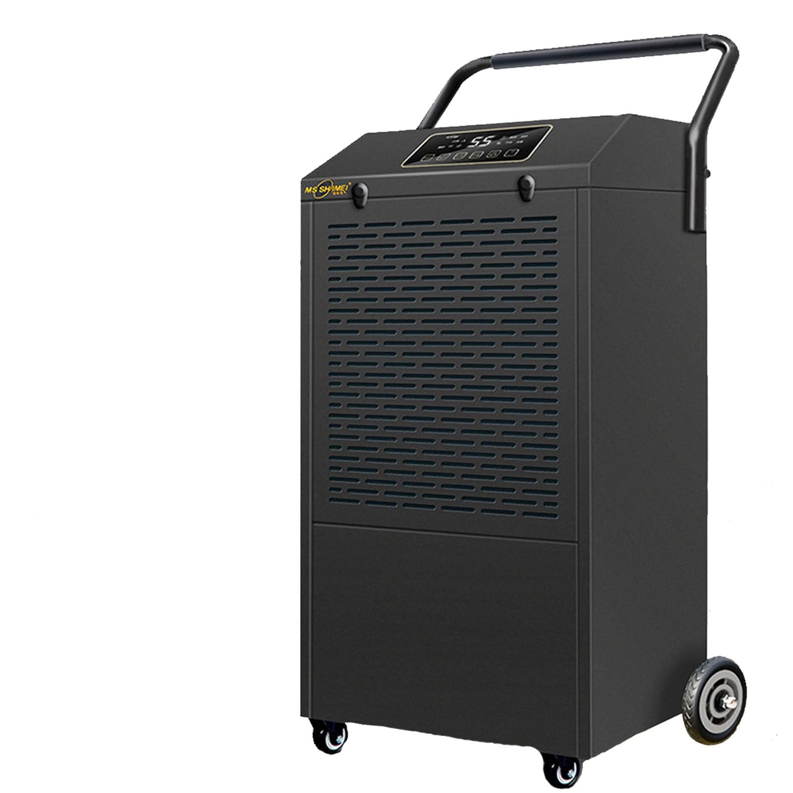 Deumidificatore A Compressore, Display Digitale Dell'Umidità, Ultra-Silenzioso, A Risparmio Energetico, Timer 24 Ore, Ideale per Asciugare I Vestiti Umidi.,Black