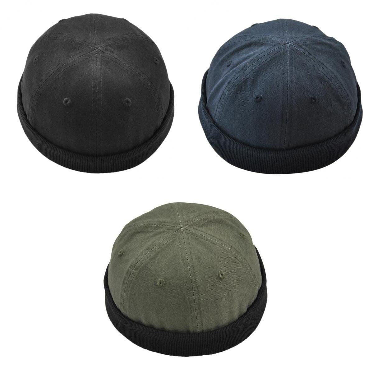3 pcs Women Men Retro Docker Leon Beanie Cap Pure Cotton Hat| Streetwear | Aesthetic | Casual-image-3