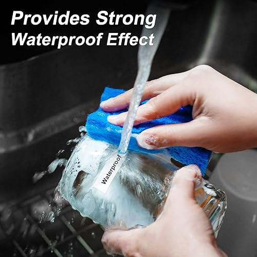 Miniatura 5 de SUPVAN LP5120M - Cinta de etiquetas continua adaptada, tamaño de papel de impresión de etiquetas 0.47 pulgadas x 13.12 pies, laminado térmico,