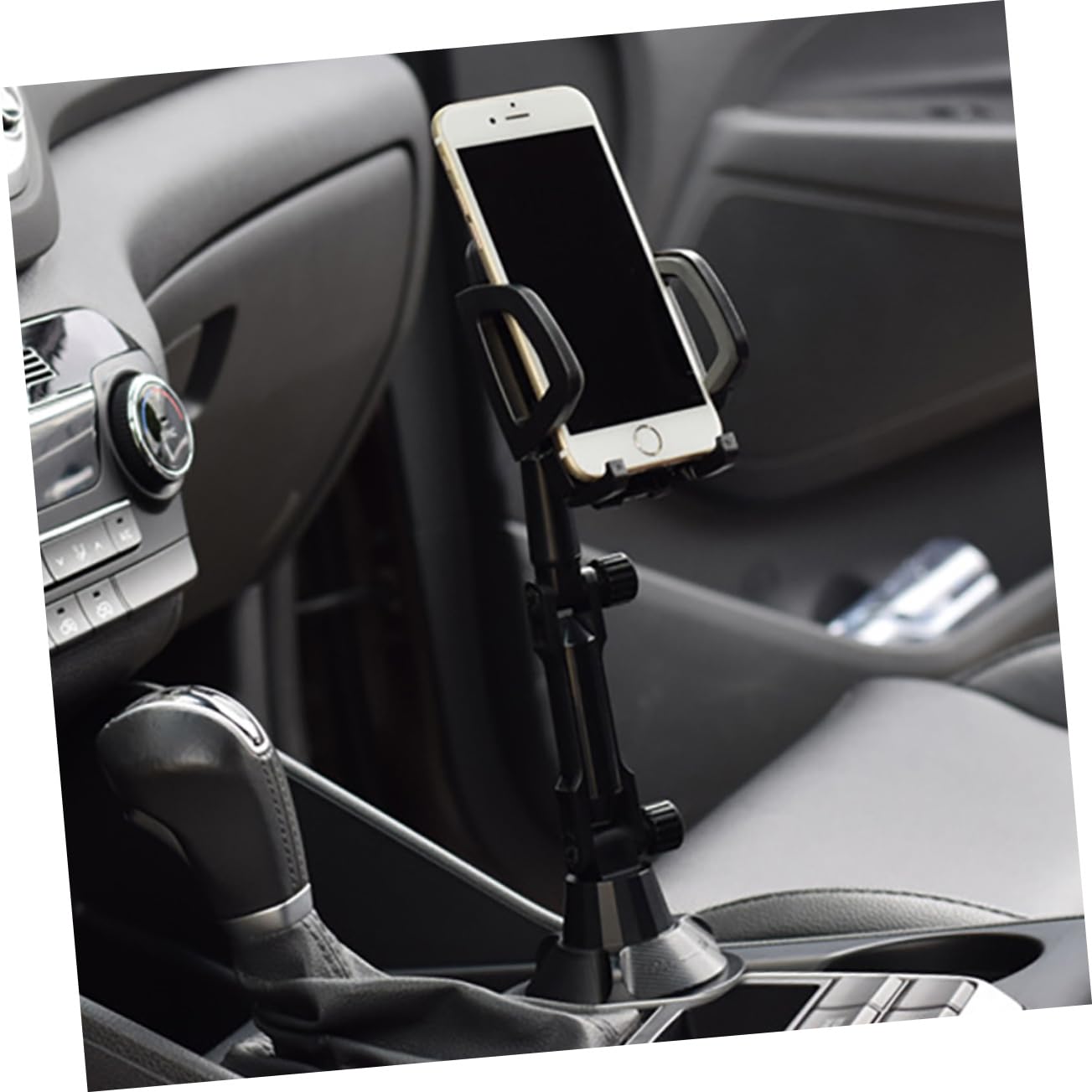 CHILDWEET Supporto Portabicchieri Auto Supporto Per Telefono in Abs, Rotazione 360° Regolabile, Compatto e Leggero, Adatto Per Smartphone, Installazione Semplice e Compatibilità