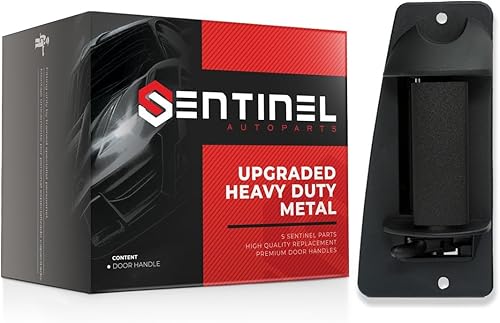 Sentinel Parts - Manija de puerta exterior de metal resistente mejorada para puerta trasera derecha extendida, repuesto compatible con Silverado GMC