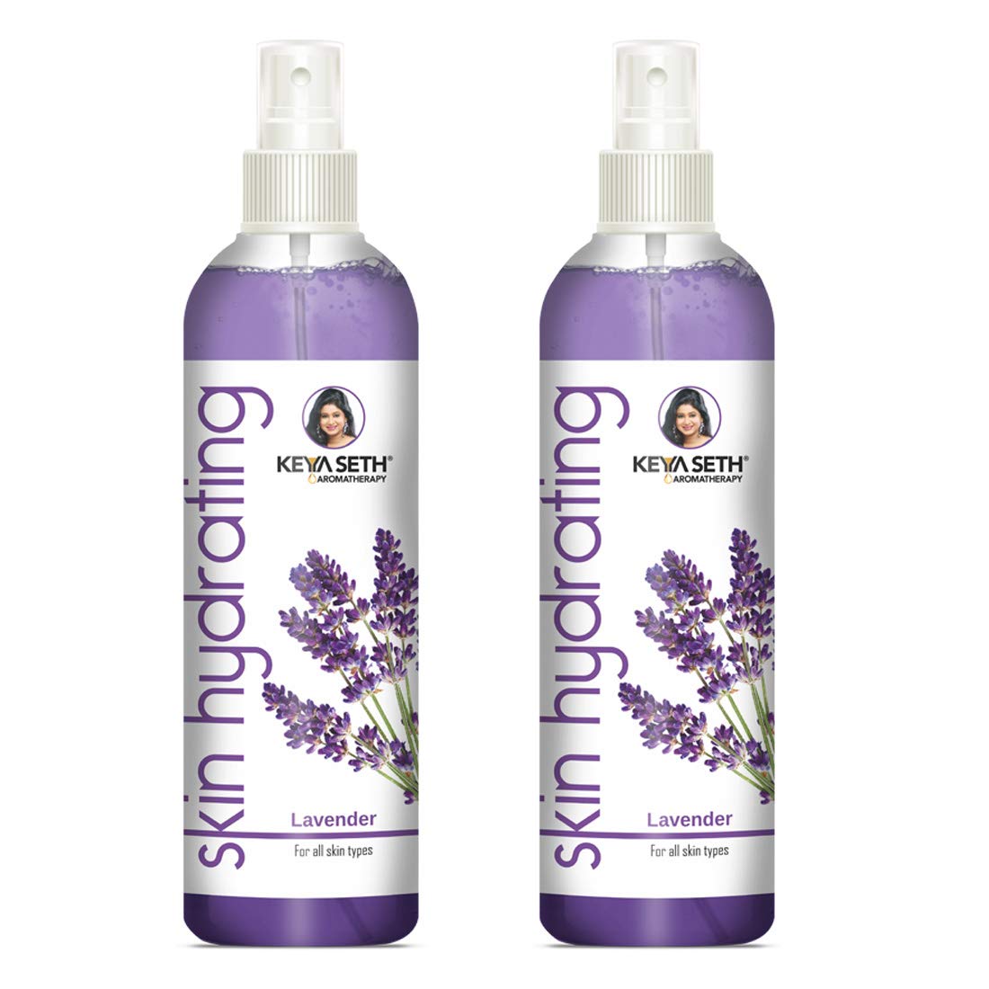 Keya Seth Aromatherapy Skin Hydrating Lavender Toner-Nourishes, Brightens Skin, Protects from Infections, Enriched with Lavender & Kesar Essential Oil for Sensitive Skin, (200mlX2)