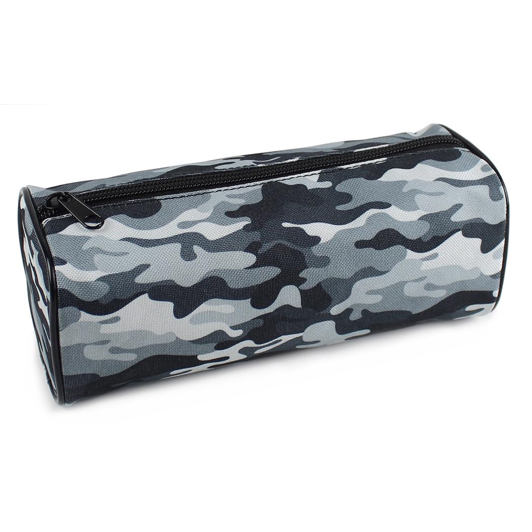 Fashion Stationery Pencil Case for Boys Secondary School Black Grey Camouflage Pencil Cases for Girls Kids or Children at Primary School or a Teenage Boy 1 Large Compartment Storage Case - Image 2