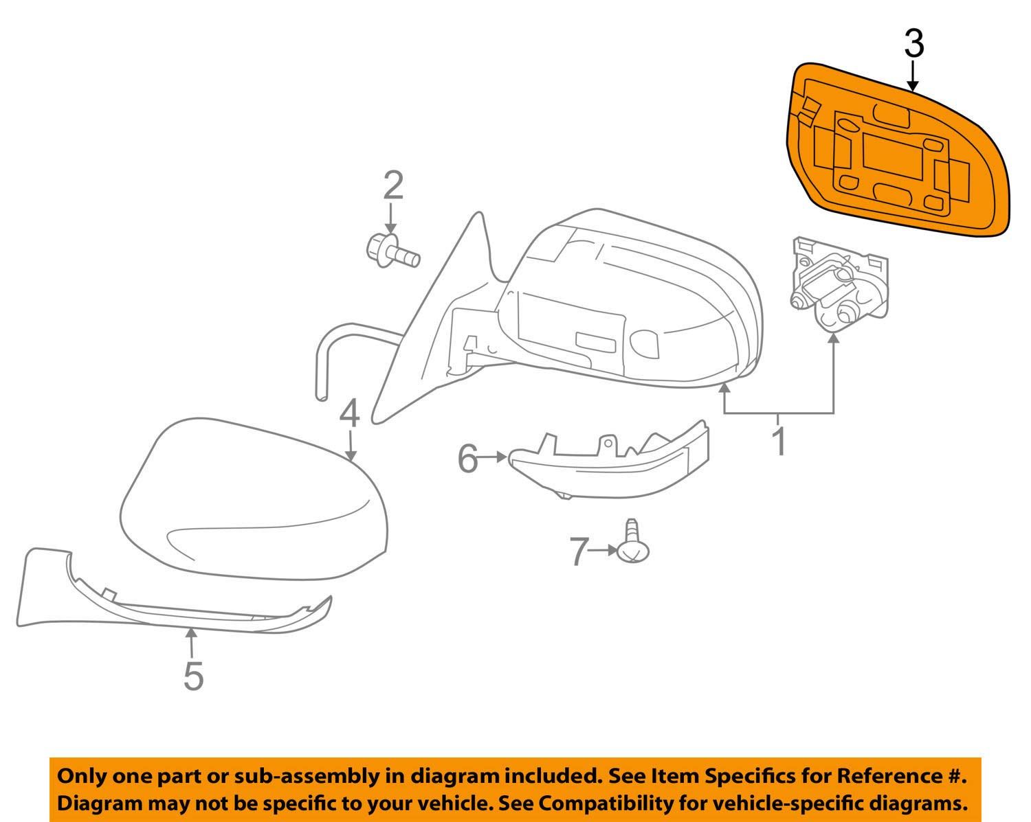 Amazon.com: Subaru Mirror - 91039AJ201 : Automotive
