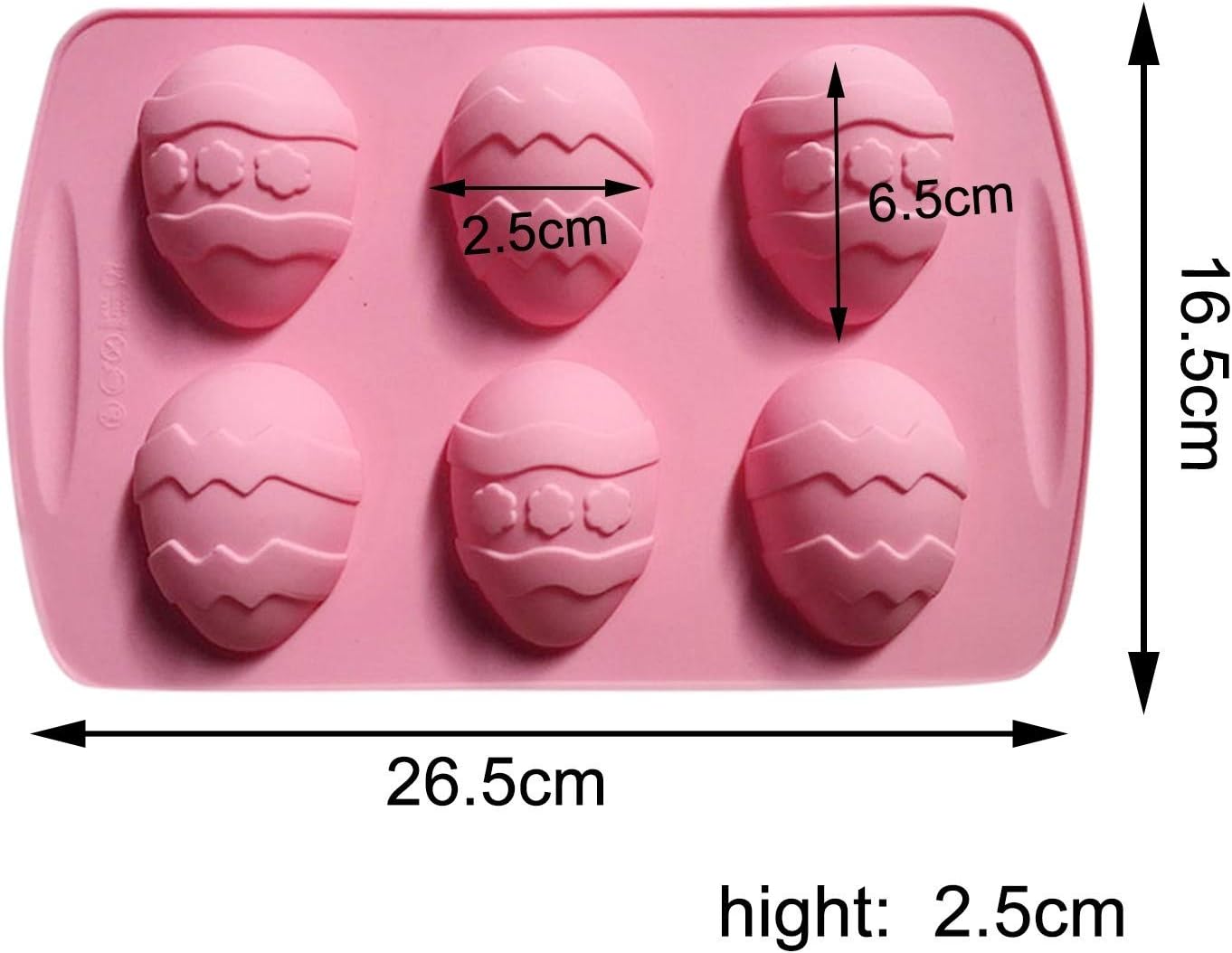 1/2/3/4PC Easter Egg Silicone Molds for Chocolate, Biscuit, Cake, 6 Holes Half Sphere Mold, Easily Moulded Silicone Baking Mold Candy Chocolate Jelly Fondant Making Tools : Home & Kitchen