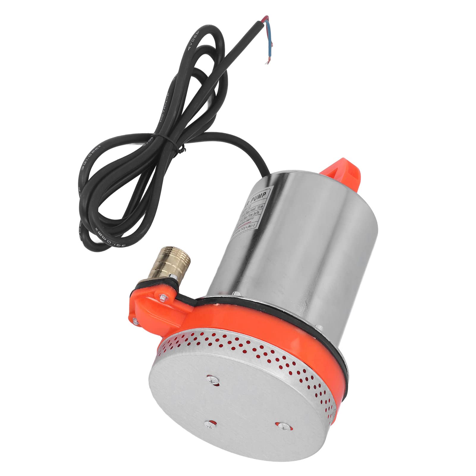 YWBL-WH Pompa Sommersa DC 12V, Acciaio Inossidabile, 10m Prevalenza, 300W, per Irrigazione Giardino e Prato