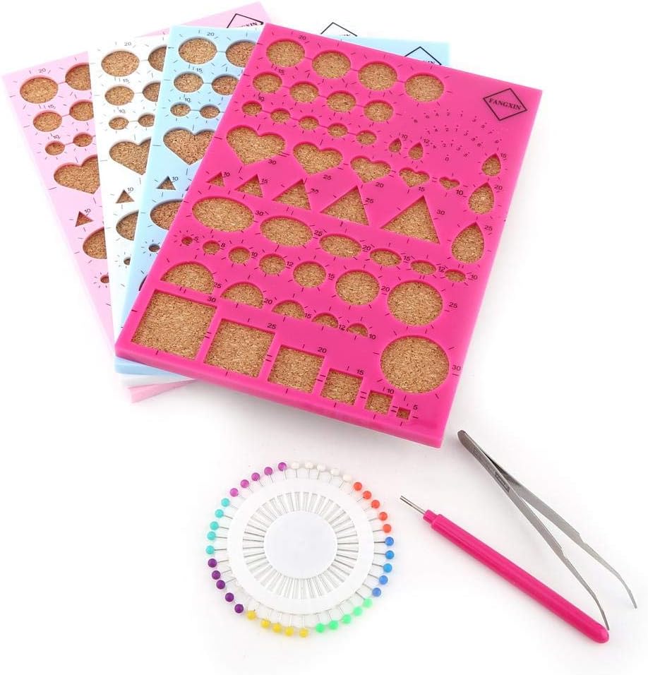 DEWIN Paper Quilling Board, Quilling Template Board DIY Paper Craft