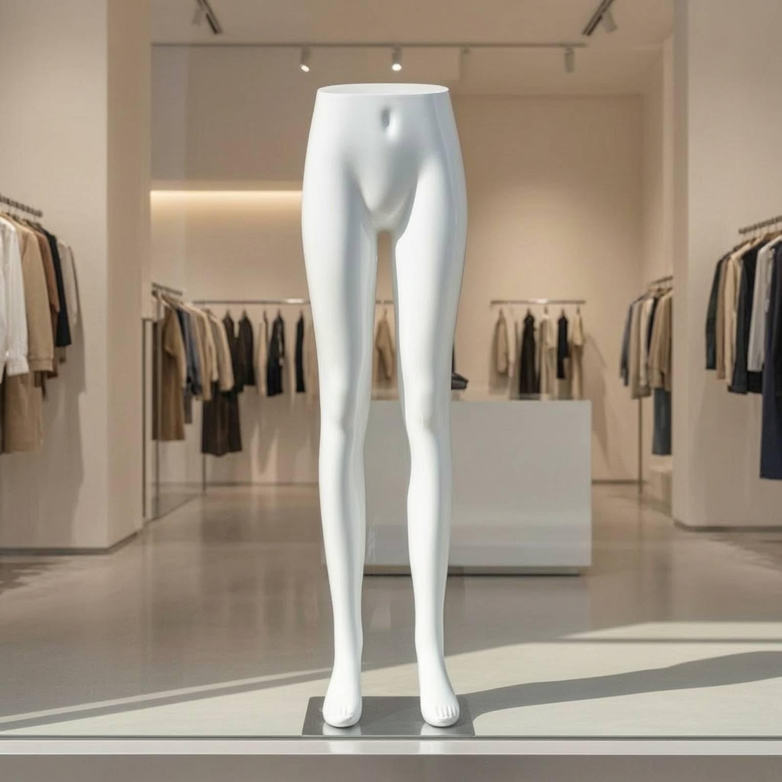 Damen-Beinmannequin mit Standfuß kompakt , Color to 4 , Beinmodell, Höhe 110 cm, Taillenumfang 67 cm, Hüftumfang 85 cm, Oberschenkelumfang 50 cm
