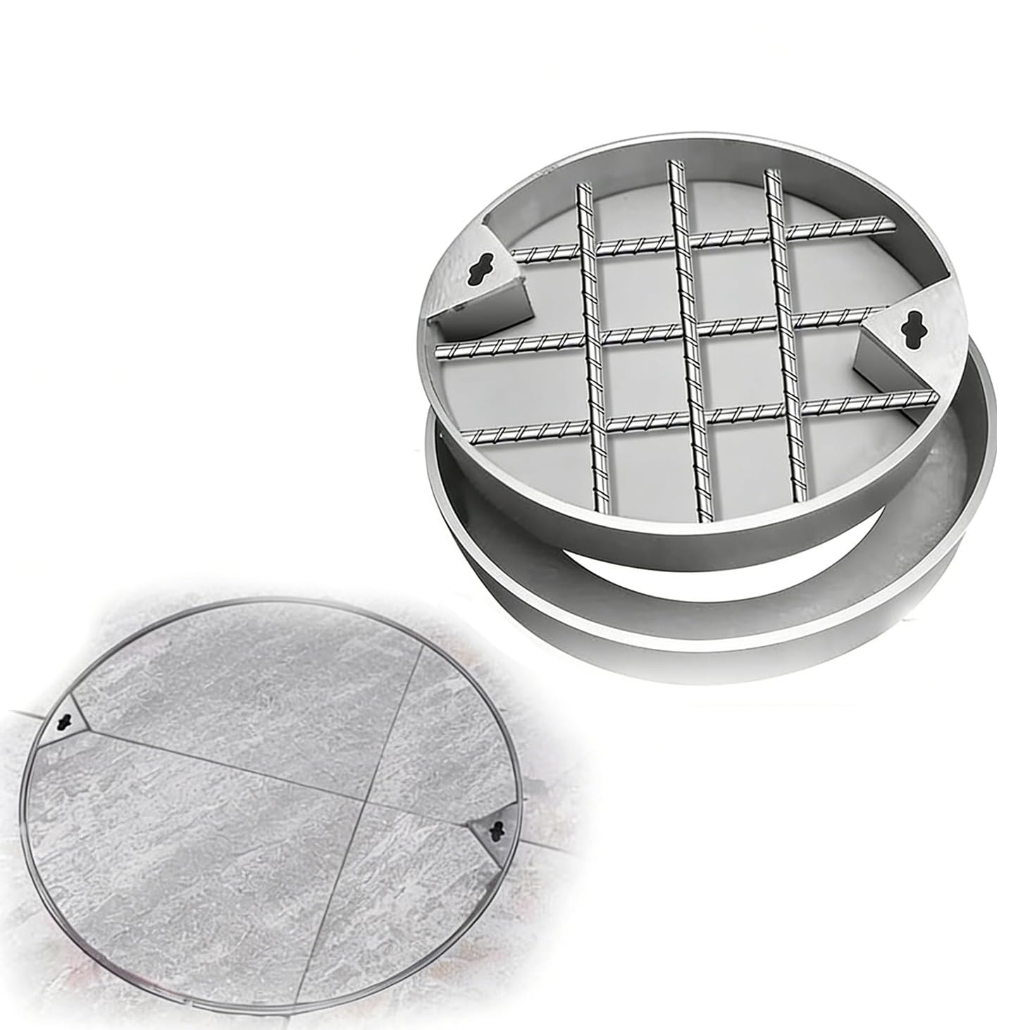 Couverture d'inspection utilitaire durable pour sécuriser le jardin