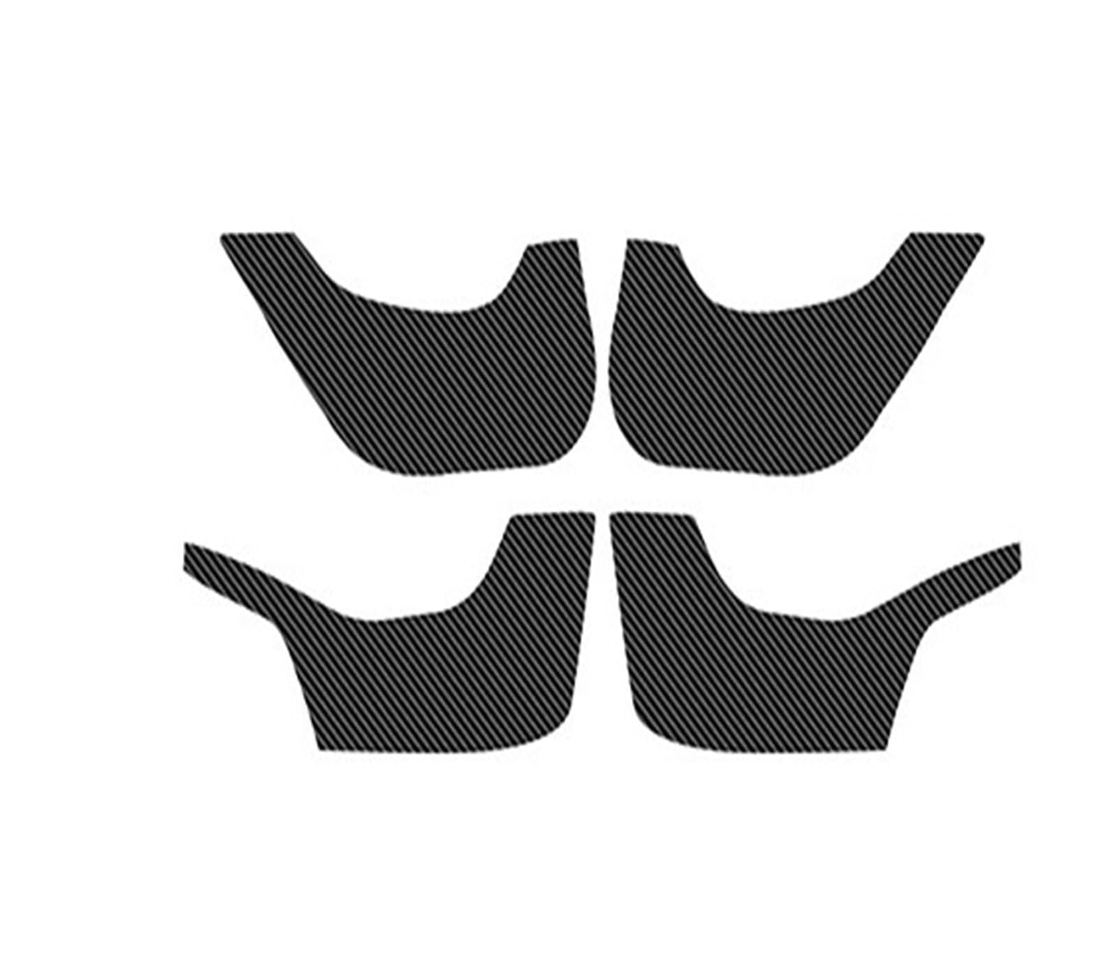 Car Interior Moulding Trim for Tesla for Model Y for Juniper for Launch Protector Cover Car Interior Suede Leather Door Anti-Kick Sticker Interior Accessories(Carbon Pattern)