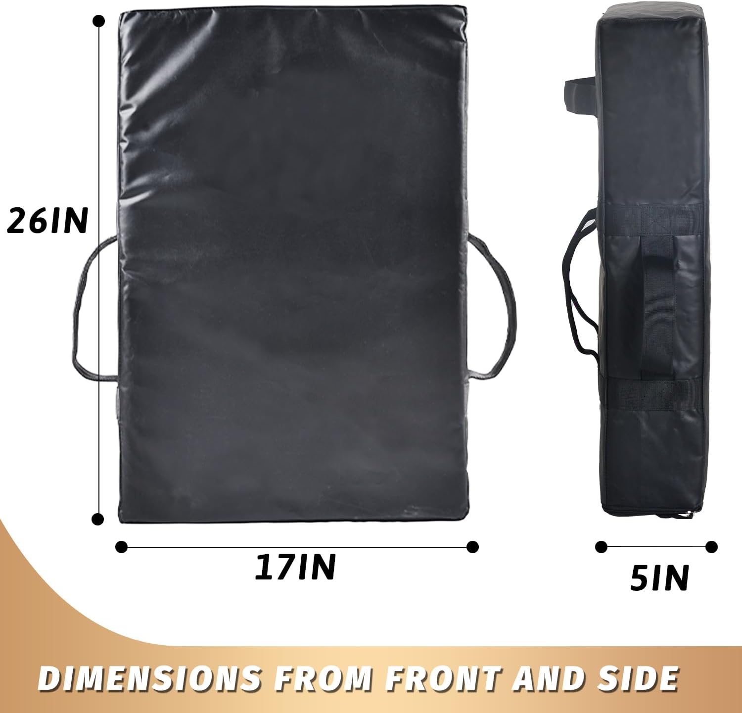 Kick Shield Pad: Muay Thai Punch Kickboxing Heavy Curved Striking Foot Target Training with 5 Padded Handles Martial Arts Karate TKD Taekwondo