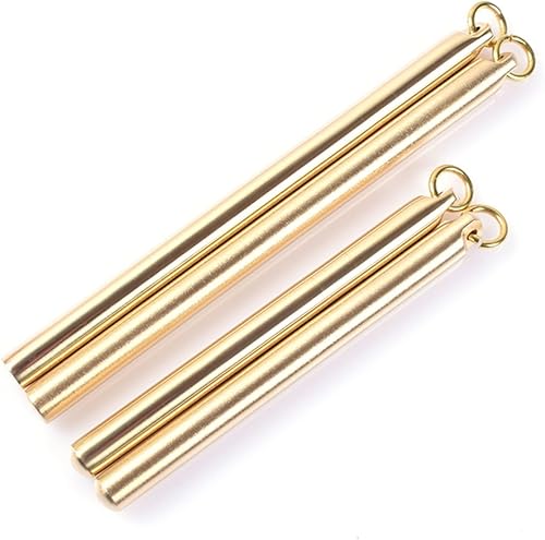 Miniatura 2 de Pluma de letrero de latón macizo, bolígrafo portátil de bolsillo EDC con anillo