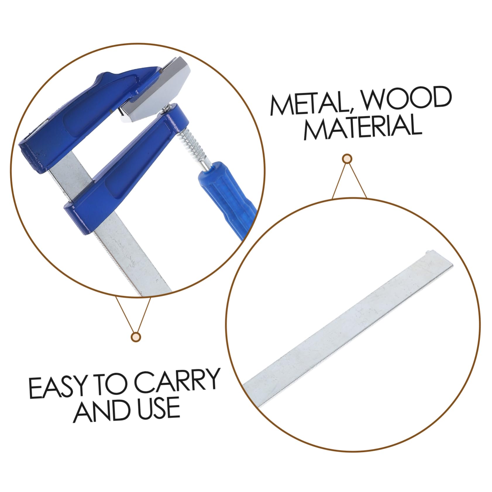 Set Utensile Pressa Tasti R200 per Chitarra Elettrica | Lavorazione Artigianale, Metallo e Legno, Blu, 1 Pezzo Soundhole in Legno e Chiave