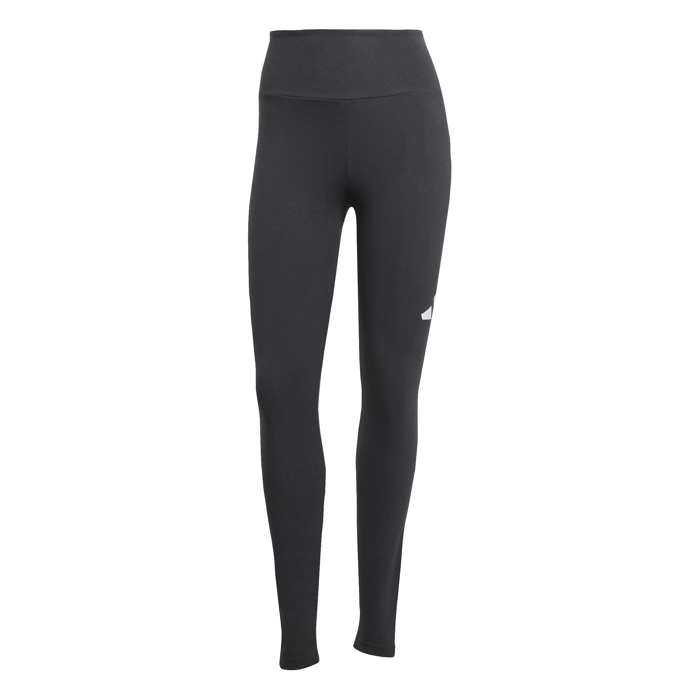 adidas Women's Essentials Big Logo Cotton Leggings Tights, black/white, XS