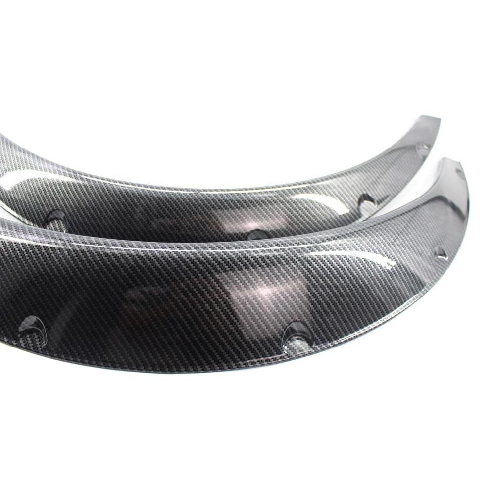 MZEER Voiture 4 Pièces/Ensemble Universel Voiture Roue Sourcil Arc Garniture Côté Garde-Boue Flare Décoration Bande Arc Roue Garde Sourcil