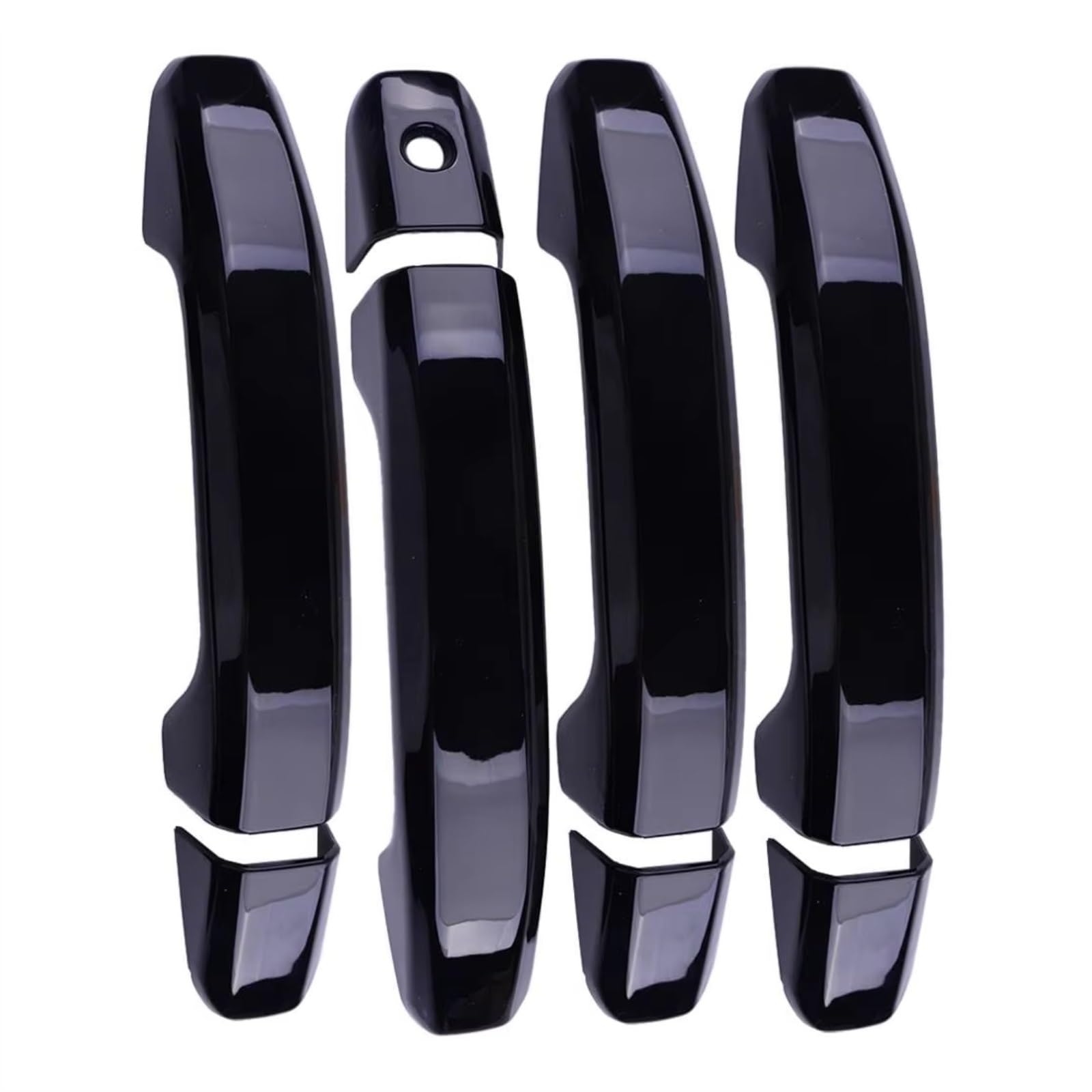 Woliiexz One Color Exterior Door Handle Cap Compatible With Chevy For Silverado 1500 Ld 2019-2024 For Tahoe 2015-2023 Abs Black Cap Car Exterior Door Handle Housing