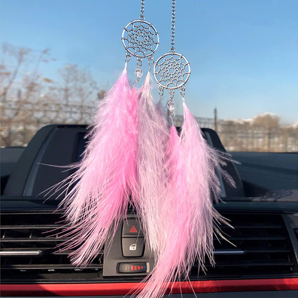 Specchio Per Auto Appeso Accessori Per Donna,Ciondolo Ornamento Imitazione Cristallo Albero Della Vita In Pietra Per Specchietto Retrovisore Auto,Piccolo Acchiappasogni Per Specchi Interni Auto Charms