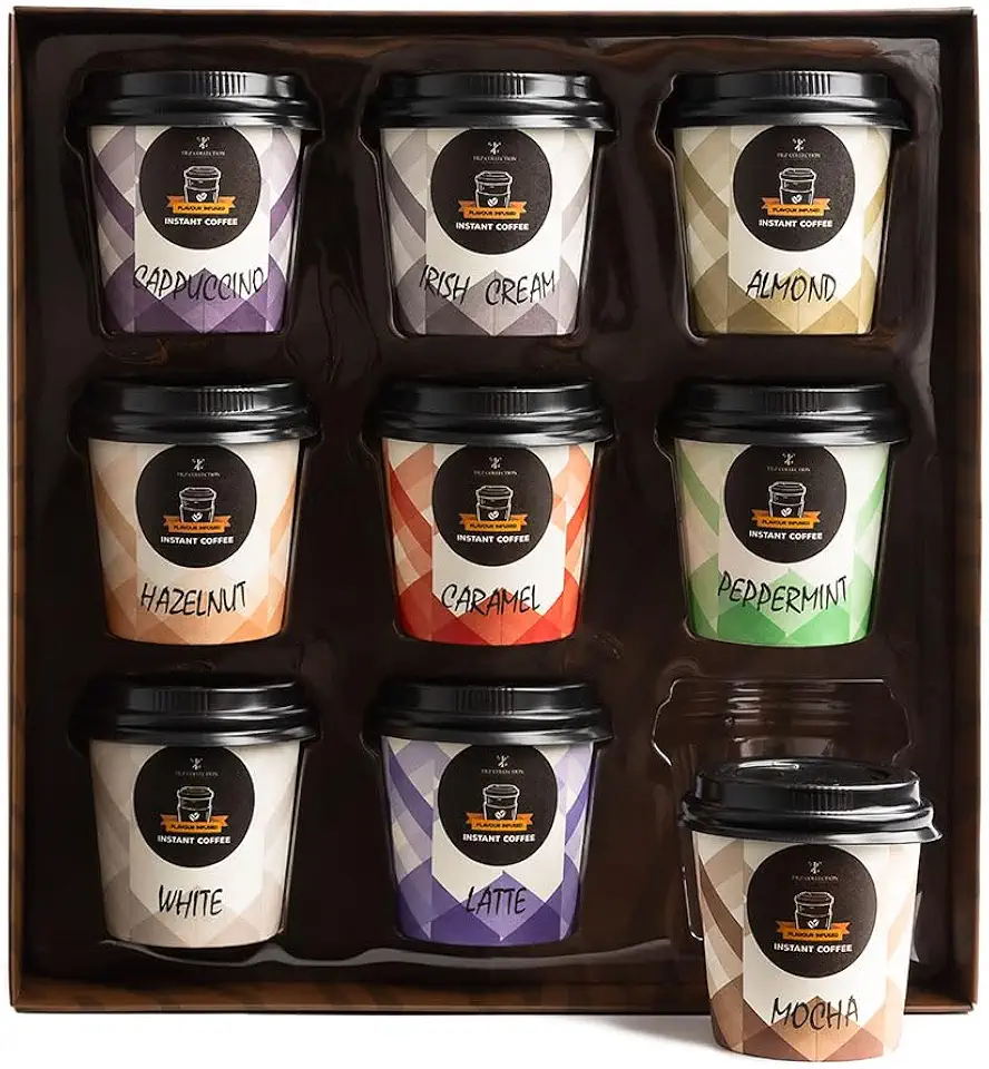 Coffee Gifts - Instant Coffee Gift Set For Men, 9 Flavoured, Coffee Lover Gifts |Coffee Gifts For Women, Men |Coffee Sampler Gift Set |Coffee Hamper Gifts |Gifts For Men &amp; Women