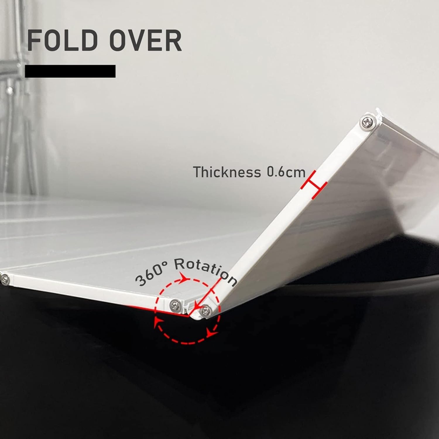 Folding Bathtub Tray Cover, 0.6cm PVC Waterproof Anti-Dust Insulation Bath Lid, White, Multifunctional Bath Shelf for Shower, Book, Wine, and Toiletries(70x115x0.6cm)