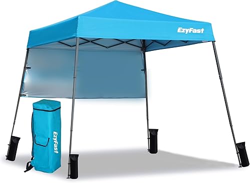 EzyFast Toldo de mochila ultra compacto, refugio emergente, cabaña deportiva portátil, base de 7.5 x 7.5 pies, parte superior de 6 x 6 pies para