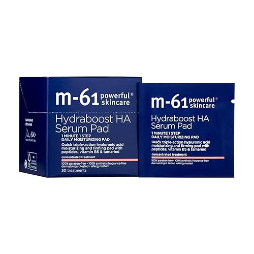 Miniatura 6 de M-61 Hydraboost HA Serum Pad- 10 Tratamientos- Almohadilla de suero hidratante y reafirmante de 48 horas con hialurónico, vitamina B5 y E