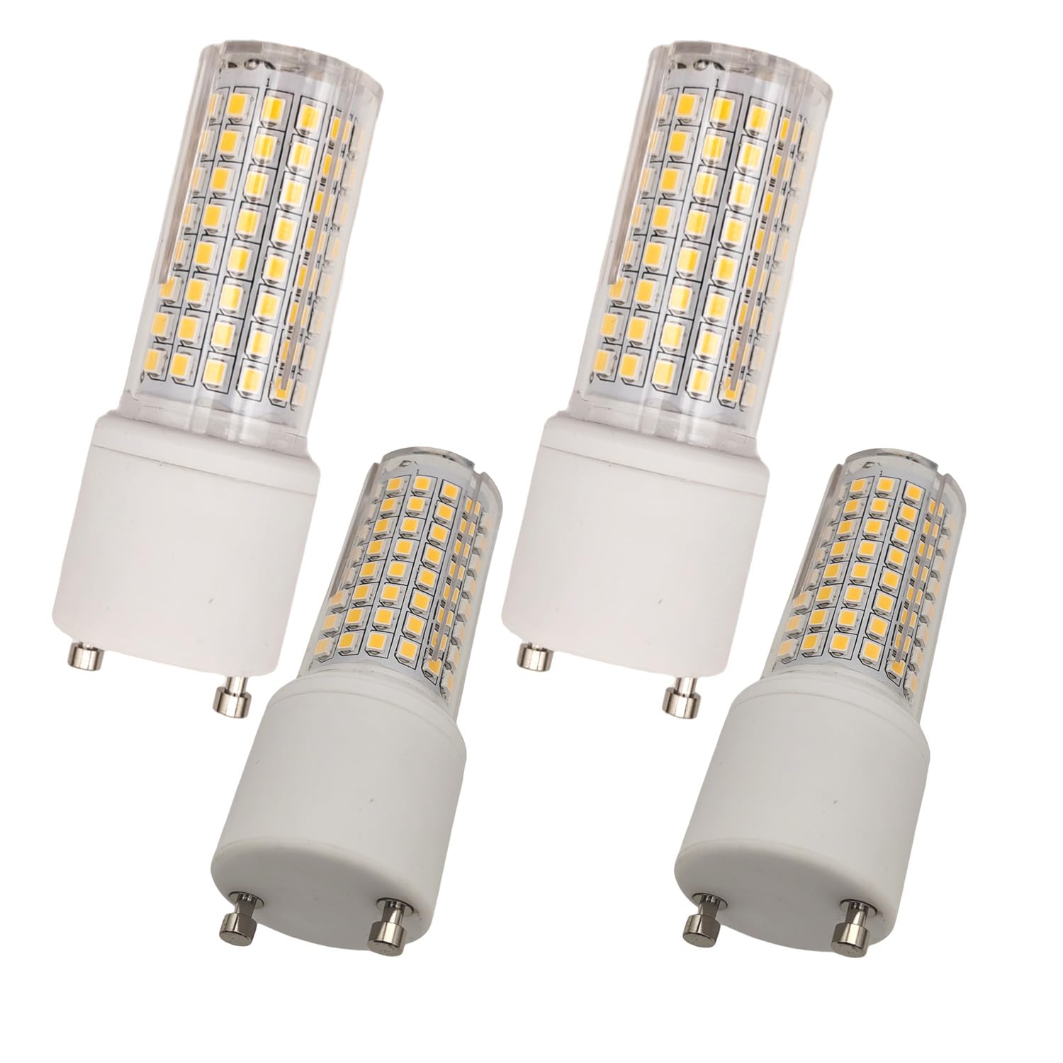QLEE GU24 LED Light Bulb 12W Equivalent 120W 4000K Natural White T2 Spiral CFL Replacement Slim for Enclosed Fixture Plug in Commercial Apartment Corridors Chandelier 4 Pack