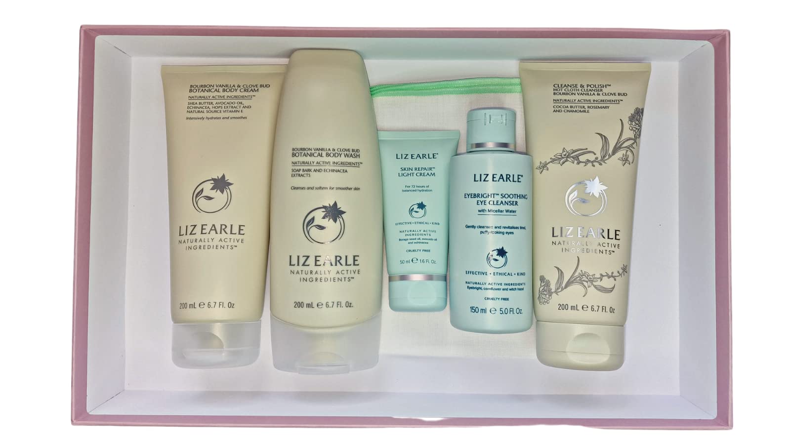 Liz Earle Bourbon Vanilla & Clove Bud Face and Body 7 Pieces Gift Box