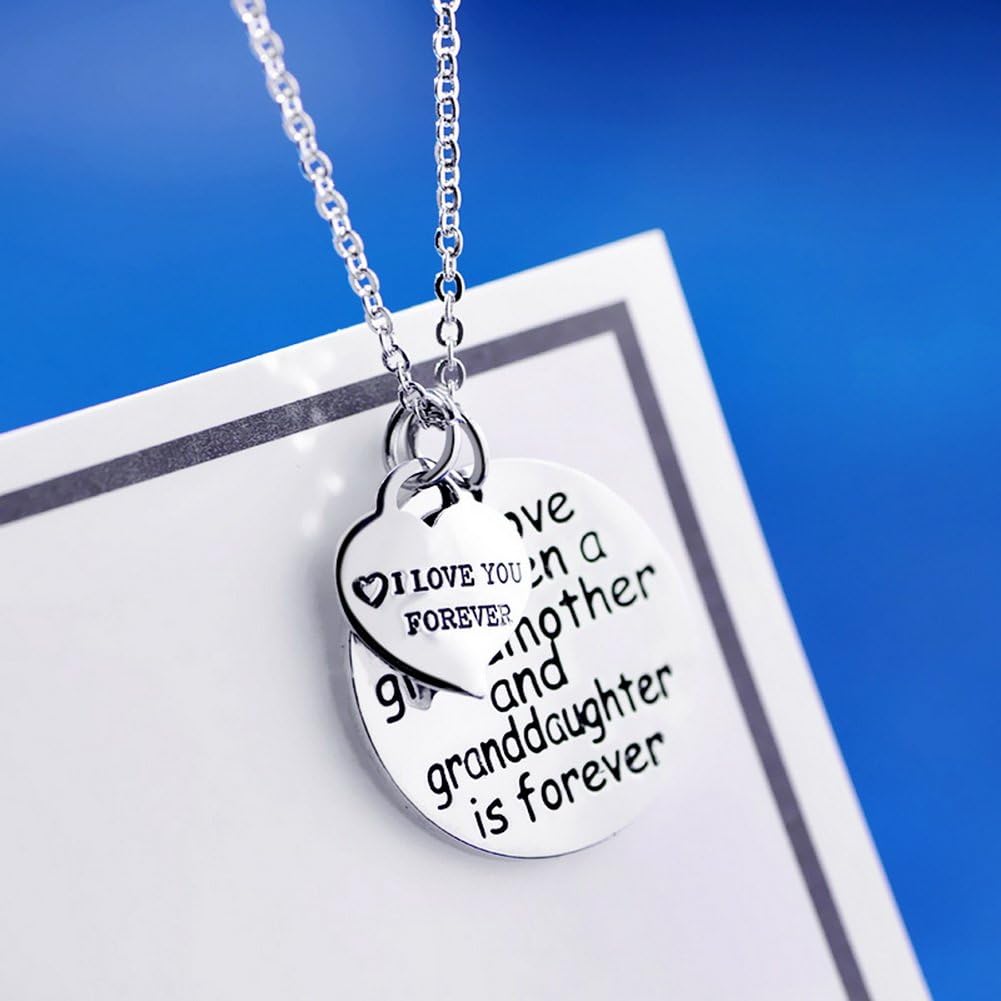 Granddaughter Grandmother Necklace Gift for Granddaughter and Grandmother to Express Love Christmas, Graduation Ceremony, Birthday Necklace - Image 5