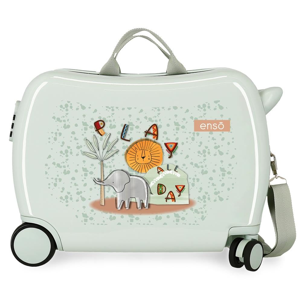 Enso Play All Day Maleta Infantil, Fabricada en ABS, Ruedas Dobles de Giro multidireccional, Múltiples Formas de Usarlo