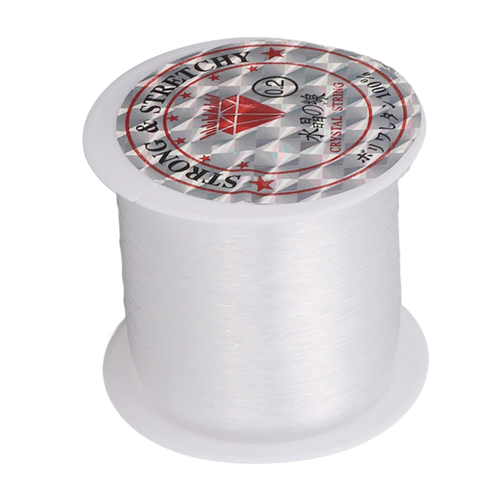 Pssopp Defult Clear Nylon String Cord 0.2Mm 142 Yards Crystal String Bead Cord For Craft Jewelry Making Necklace Bracelet