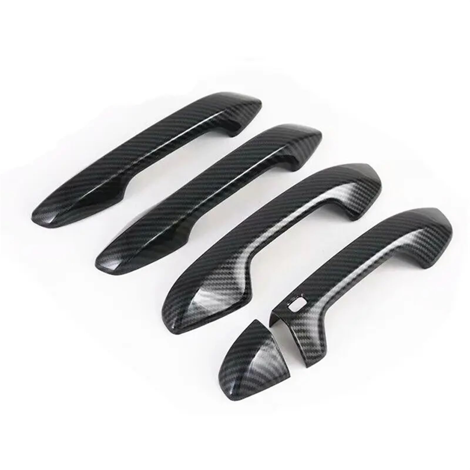 Mrrrvfoex Carbon Fiber 1 Door Handle Trim Compatible With Kia For Forte For Cerato For K3 2019 2020 2021 2022 Car Accessories Car Exterior Door Handle Decoration Shell(Carbon Fiber 1)