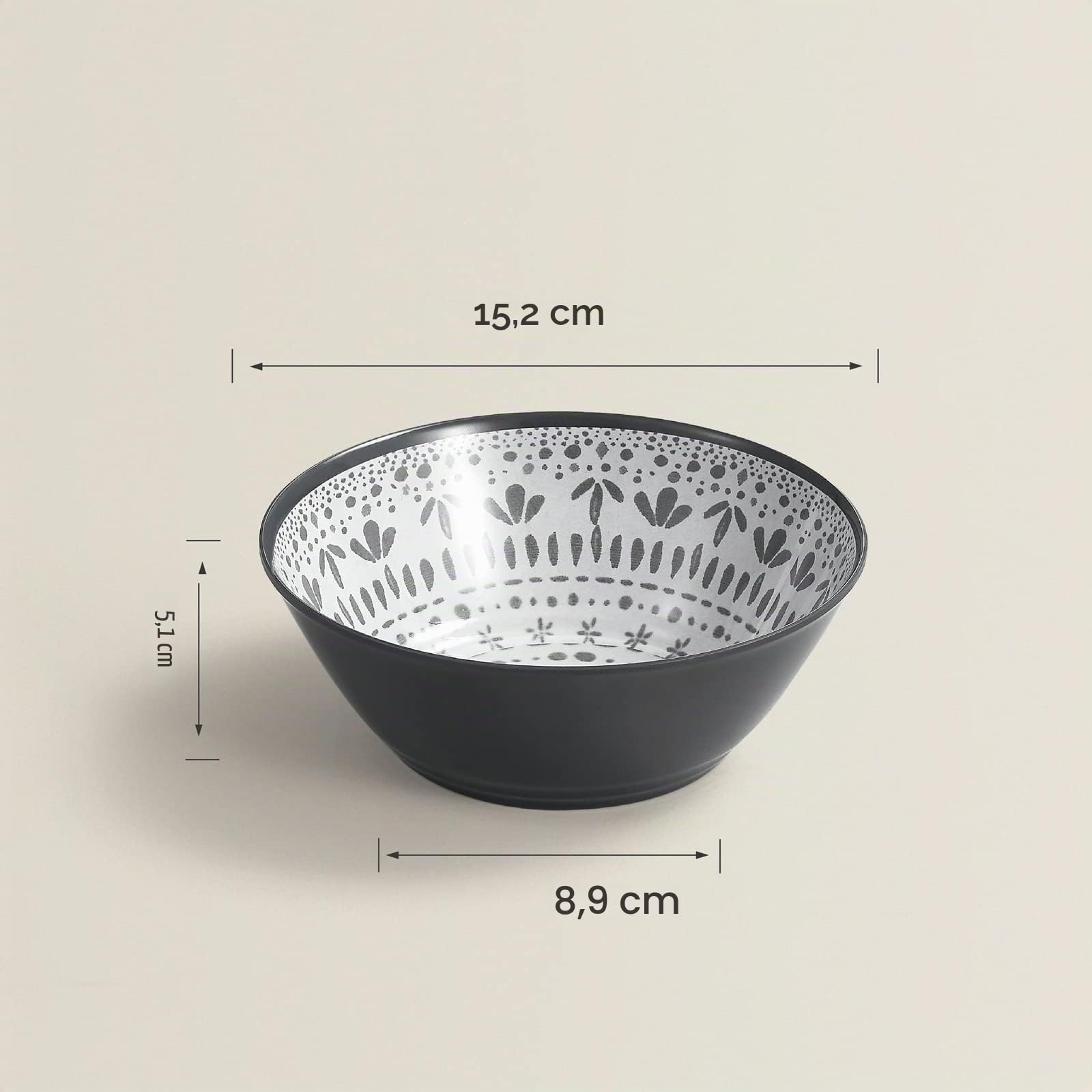 Juego de vajilla de melamina de 24 piezas para 8 personas, vajilla duradera para camping, platos y cuencos de picnic, ideal para caravana, patio, fiesta en el jardín