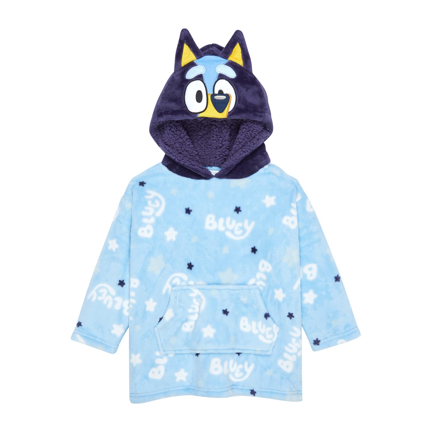 Bluey Hoodie For Boys and Girls, Kids Oversized Hoodie Blanket (as8, age, 2_years, 4_years, regular)