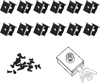 6 Pairs HO Scale 1:87 Coupler Pocket Cover Coupler Box Lid with Screws for Freight Car Trains Railroad HP37HO(Box)