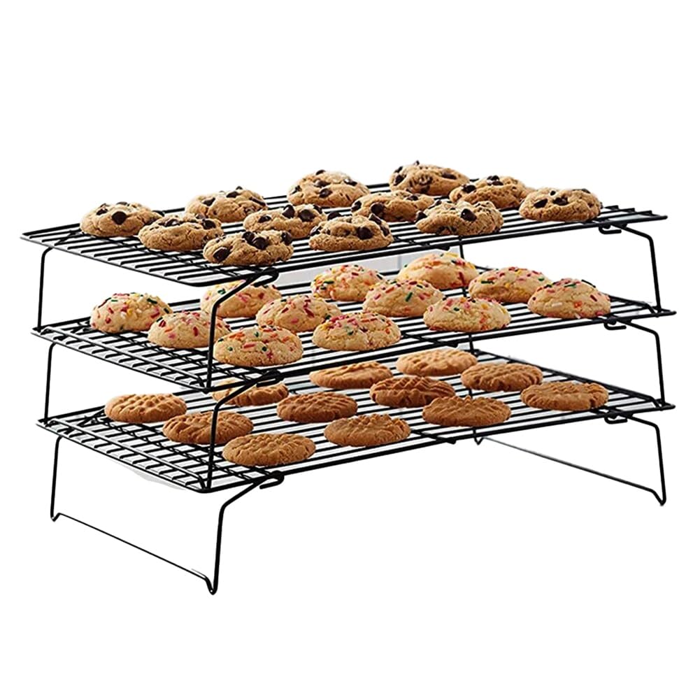 Grille de refroidissement pour four en inox anti-gâteaux ramollis