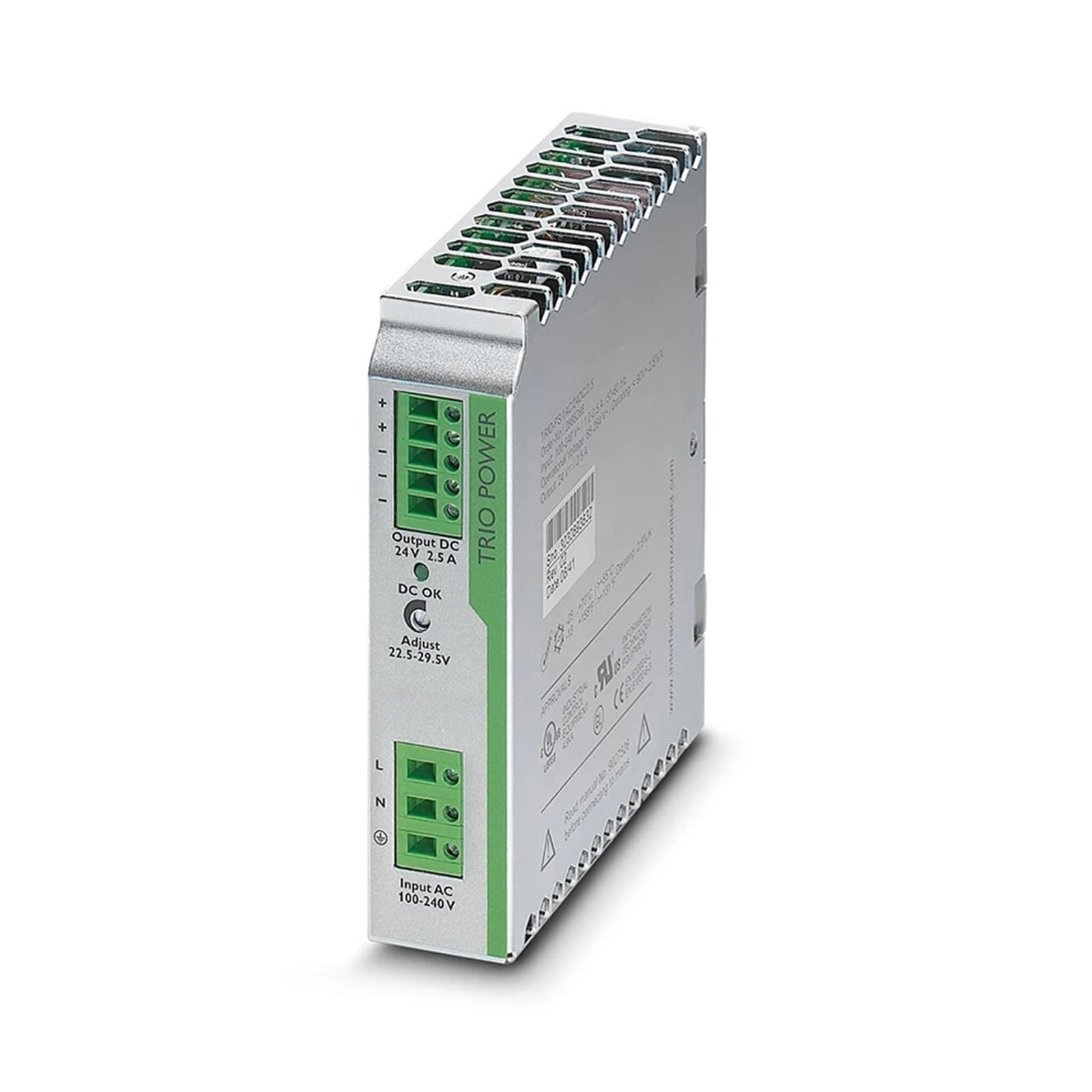 BACYDLPL TRIO-PS/1AC/24DC/2.5 24VDC/2.5A Switching Power Supply 2866268