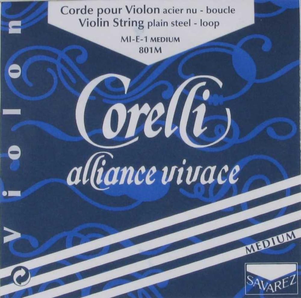 Corelli corde per Violino Alliance G Sintetico/rivest. Argento Medium 804M