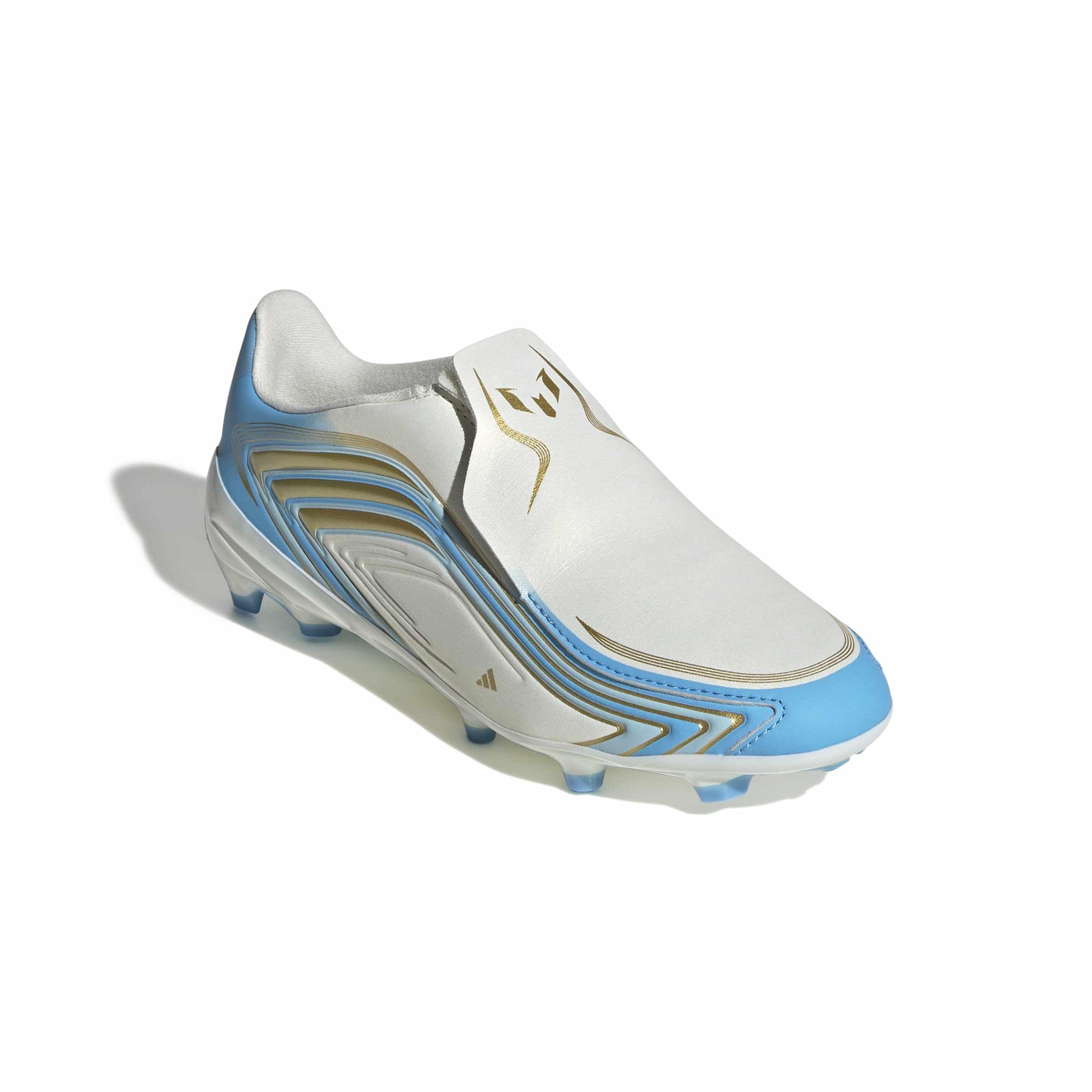 Adidas F50 Messi League Laceless Firm Ground Football Boots Kids Scarpe da ginnasticaUnisex - Bambini e Ragazzi